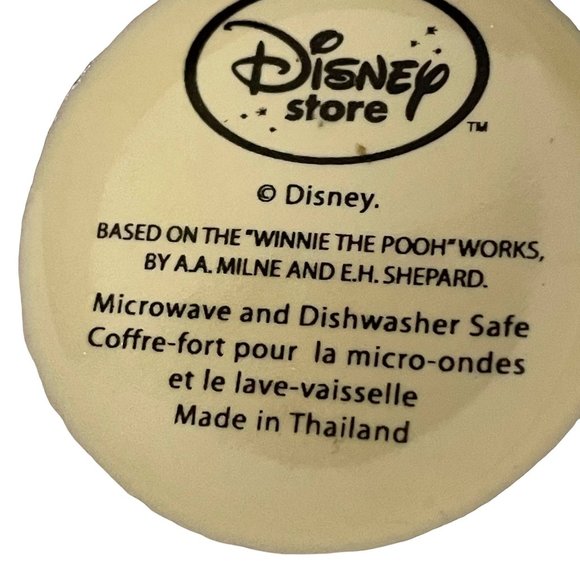 Vintage Disney Winnie The Pooh Cup Mug Snowflake 14oz Tall Latte 5.25" Porcelain - Picture 7 of 7